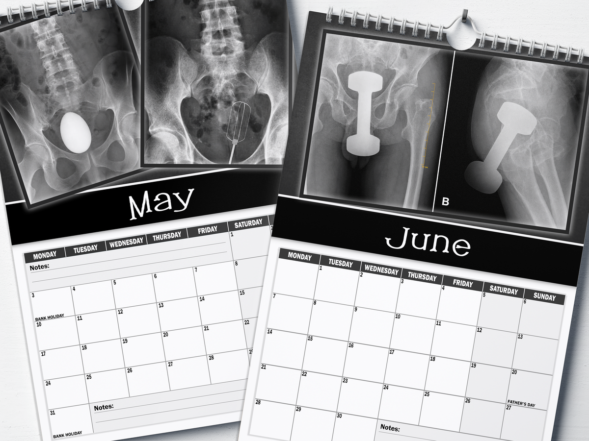 XXX-Rays - 2027 A4 Wall Calendar