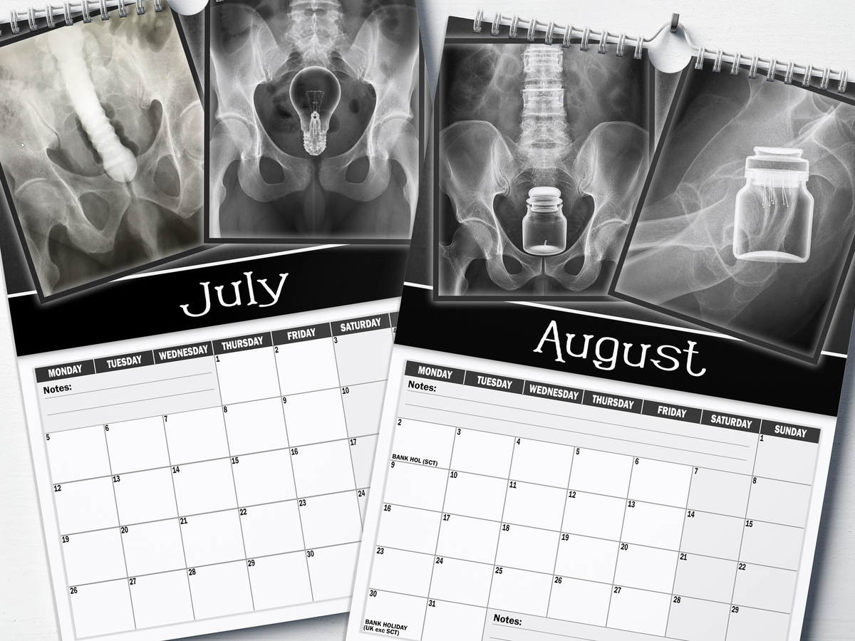 XXX-Rays - 2027 A4 Wall Calendar