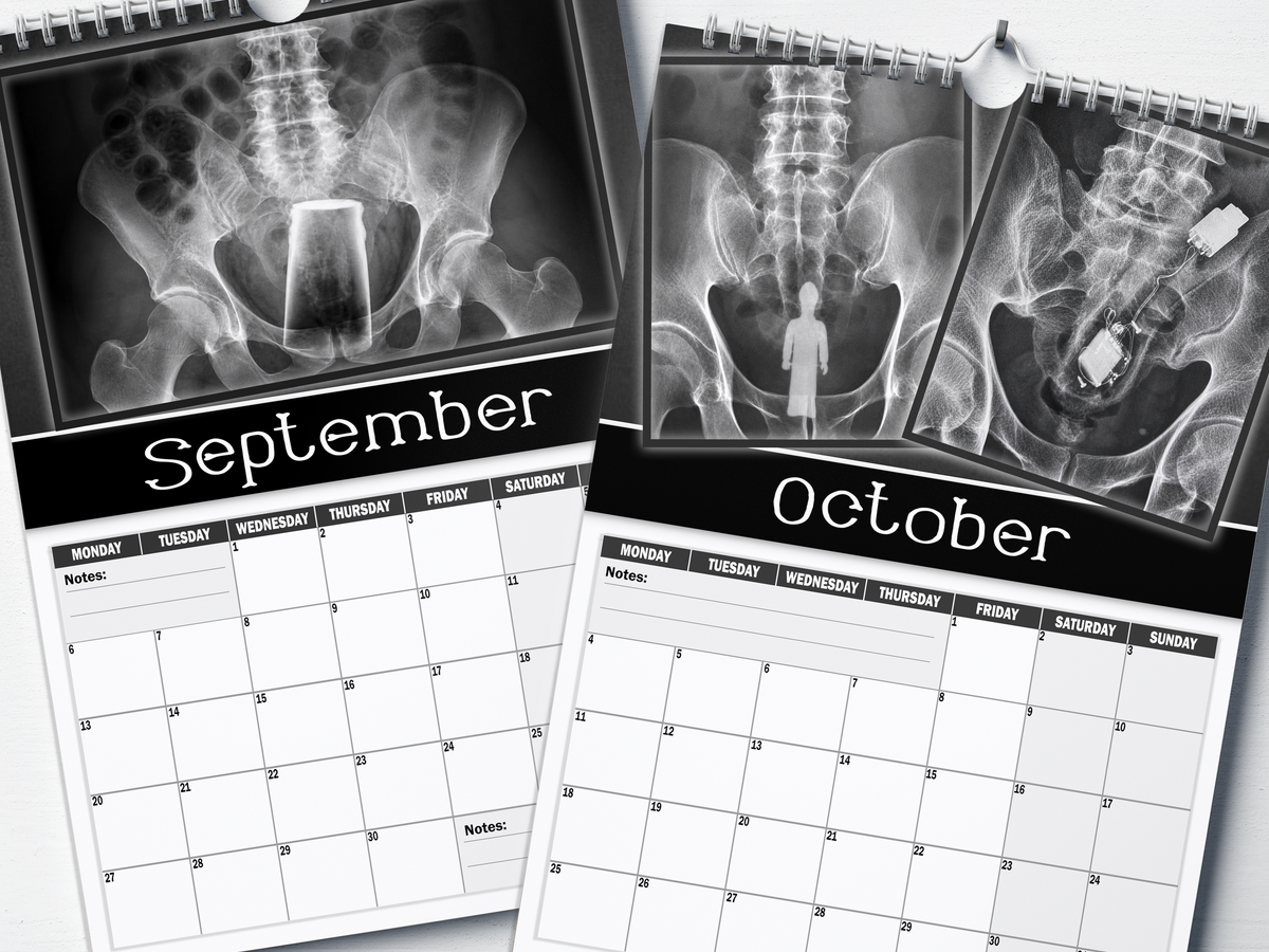 XXX-Rays - 2027 A4 Wall Calendar